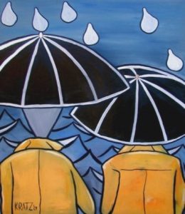 Regen am Meer