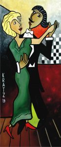 Tango-fröhliches-tanzpaar-malerisch-kubistische-porträtmuster